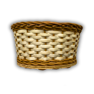 Panier à pain en rotin, panier en osier, plateau de service et d'exposition en bois écologique, base en bois massif pour table à manger - Product Image 1