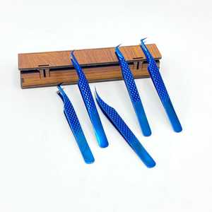 Meilleure vente 2025 pince à cils Plasma Logo personnalisé Volume en acier inoxydable durable cils incurvés en fibre pointue marque privée - Product Image 6