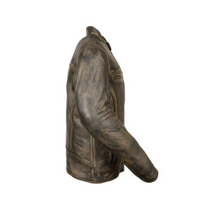 2022 última llegada elegante chaqueta de cuero genuino para hombres Chaqueta de punto de invierno de moda - Product Image 6