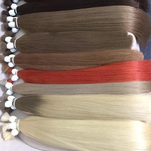 Extensión de pelo de punta plana, pelo de color ceniza Super doble dibujado, cabello humano vietnamita, precio al por mayor - Product Image 5