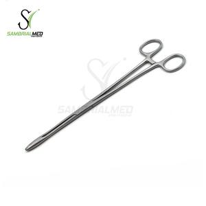 Fórceps de esponja de vestir Cheron de acero inoxidable curvo de 24,0 cm con certificación ISO Base de instrumentos generales de potencia manual - Product Image 2