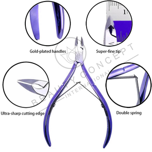 2023 Purple Color Make Your Own Best Seller Latest Product Cuticle Pusher Beauty Concept International Eco-Friendly Nail Clipper - Product Image 5