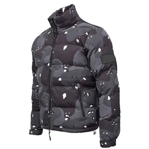 Herren Polster jacke Direkter Preis Plain Dyed Joint Farbmuster Puffer Quilted Men Padded Jacket