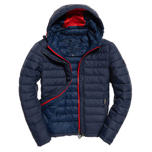 Chaqueta Parka cálida de invierno 2024 para hombre, abrigos acolchados con capucha y cremallera en lona, chaqueta acolchada de moda especial al por mayor - Product Image 3