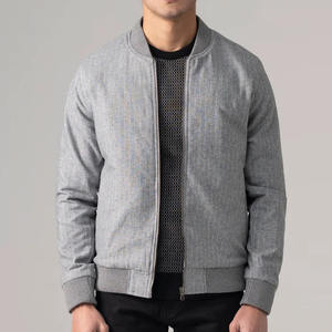 แจ็กเก็ตบอมเบอร์สำหรับผู้ชายเสื้อแจ็กเก็ตบอมเบอร์โอเวอร์ไซส์ออกแบบได้ตามต้องการ - Product Image 4