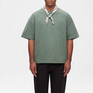 Camiseta de Algodón Personalizada para Hombre, Diseño Oversize, Estilo Vintage, Logotipo Personalizado, Lavado Ácido - Product Image 3