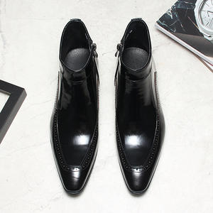 Chaussures habillées classiques en cuir de vachette pour hommes, à lacets, avec semelle intérieure confortable, idéales pour le travail et les réunions officielles. - Product Image 1