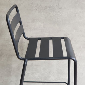 Modern Metal <b>Bar</b> <b>Stool</b> with Powder-Coated Iron Backrest for Farmhouse Clubs Home <b>Bars</b> Hotels Restaurants - Product Image 5