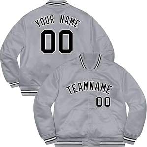 แจ็คเก็ตวาร์ซิตี้แบบสั่งทำพิเศษ ไซส์พลัส สำหรับทุกเพศ ฤดูใบไม้ผลิ ผ้าแคนวาส กันน้ำ ระบายอากาศ แห้งเร็ว เป็นมิตรกับสิ่งแวดล้อม คอตั้ง ปักโลโก้ - Product Image 2