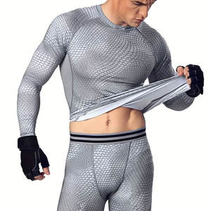 T-shirt de compression à manches courtes pour homme fabriqué au Pakistan Rash Guard personnalisé Entraînement Fitness Gym Vêtements de sport en vrac OEM Haut - Product Image 2