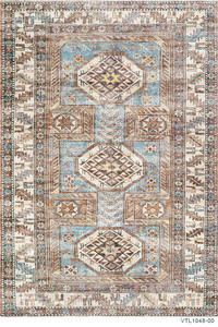 Tapis turc géométrique uni en jacquard tissé à la machine Adiva de 20 pieds, lavable, avec dos en polyester antidérapant, à poils courts pour la maison - Product Image 5