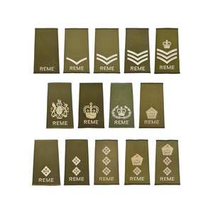 Insignia Multicam Bordada en Tela de Lona para Mayor de Banda, Comandante Mayor, Teniente, Bordado Negro, Superventas - Product Image 6