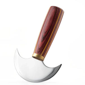 Cuchillo Cortador de Cuero Duradero con Mango de Madera Maciza, Cuchillo de Cuero de Borde Curvo para Corte Profesional de Artesanía - Product Image 3