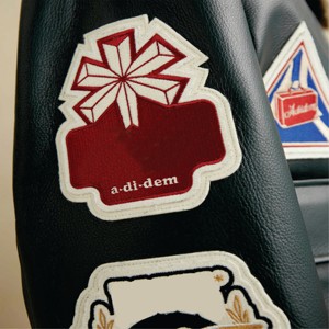 Fabrication sur mesure 100% blouson d'aviateur en cuir véritable surdimensionné avec patchs en chenille Adidem Asterisks - Product Image 6