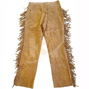 Vêtements décontractés de haute qualité pantalons pour hommes couleur unie top vente Streetwear hommes pantalons en cuir suédé - Product Image 2