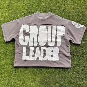 Camisetas Cortas para Hombre, Nuevas 2026, Personalizadas, con Parches Desgastados, Bordado Vintage, Lavado Ácido, Estampado Gráfico - Product Image 3