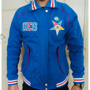 Varsity <b>jackets</b> OES <b>Jackets</b> Masonic latter Women <b>Jacket</b> OES ROYAL BLUE-HSE - Product Image 3