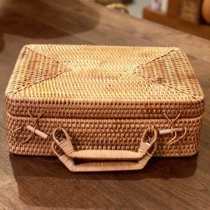 Valise en rotin de luxe de designer, tissée rustique, en gros, valises naturelles tressées à la main - Product Image 5