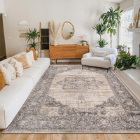 Tapis en cachemire transfrontalier le plus vendu pour salle à manger, canapé, table basse, tapis de sol rafraîchissant, antidérapant, infroissable, fin, moyen