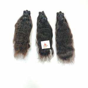 Machine à double trame Tressée Non Traitée Extensions de Cheveux Humains Vierges 100% Temple Vietnamien Bundle Waves Curls cheveux humains - Product Image 3