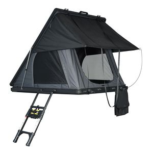 Accessoires de <span class=keywords><strong>camping</strong></span> 4x4 - Tente de toit rigide en aluminium pour 3-4 personnes, design coquille de palourde quatre saisons pour Tenda Ripara Sole Auto - Product Image 1