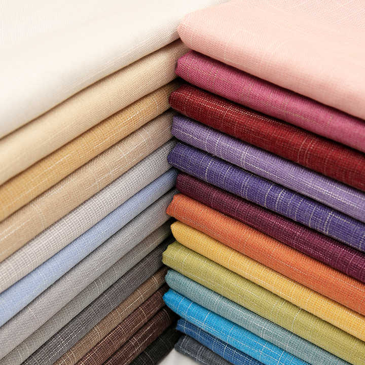 Hot Sale 100% Polyester Linen-look Fabric Upholstery Fabrics Linen Look Fabric for Sofa