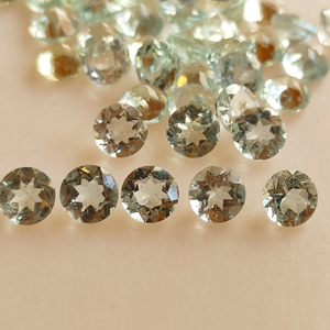 เครื่องประดับพลอยเจียระไนแบบเหลี่ยมเพชรพลอยธรรมชาติขนาด5มม. รวมเล็กน้อยได้รับการรับรองจากบุคคลที่สามสำหรับ - Product Image 1