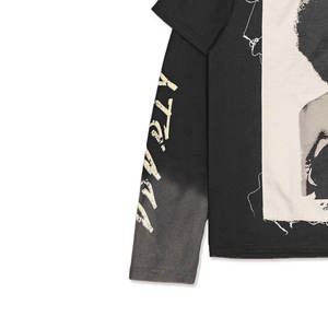 Sweat à capuche 100% coton avec logo personnalisé pour hommes Sweat à capuche à épaules tombantes Pull oversize Sweat à capuche épais en éponge française pour hommes - Product Image 4