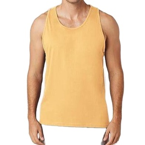 เสื้อกล้ามผู้ชายขายส่ง ผ้าฝ้าย 100% ทรงหลวม ดีไซน์ใหม่สำหรับเสื้อที่ใส่ในโอกาสทางการ - Product Image 1