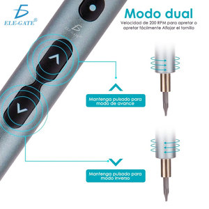 Ensemble de tournevis électrique sans fil mini 24 embouts avec 3 LED et source d'alimentation pour usage domestique et industriel - Product Image 6