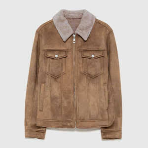 Chaqueta de camionero de cuero para hombre de nuevo estilo de fabricante profesional Moda de invierno Chaquetas de hombre de estilo callejero de secado rápido - Product Image 1