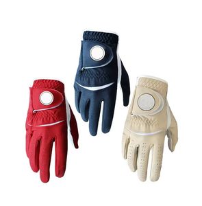 ถุงมือกอล์ฟหนัง Cabretta สีน้ำเงินพร้อมแผ่นรองนิ้วหัวแม่มือนุ่มสบายรู้สึกกันลื่นสำหรับนักกอล์ฟทุกคนที่ใช้ในชีวิตประจำวัน - Product Image 4