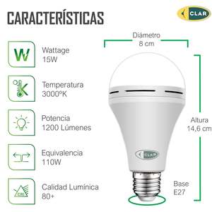 Rechargeable <b>LED</b> Light Bulb Emergency <b>LED</b> Lighting Source - Product Image 2