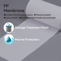 Película de papel de filtración de agua 100% PP de alta calidad para filtración de agua industrial