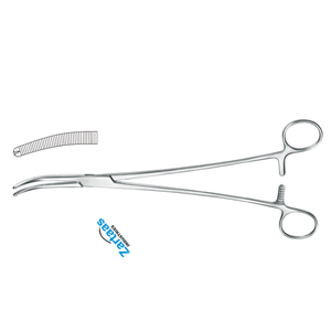 คีมสำหรับผ่าตัดหลอดเลือดแดง Wertheim สแตนเลส1x2Teeth 24ซม. เครื่องมือผ่าตัด - Product Image 4