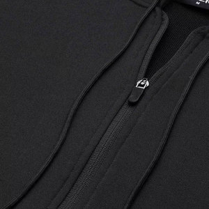 Custom Logo Men's Top Wear Athletic Tracksuit Breathable New Designs in Plain <b>Black</b> for Winter Season - Product Image 4