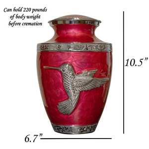 Handcrafted Urn for Human Ashes | Premium <b>Memorial</b> <b>Keepsake</b> | Premium Adult brass Urn <b>Box</b> - Product Image 2