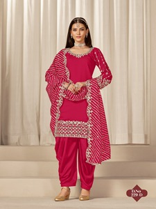 Chanderi de qualité supérieure avec broderie Costume Salwar Femme Fabricant de mode de l'Inde au taux le plus bas - Product Image 3