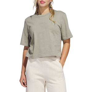 Camiseta holgada de talla grande para mujer, ropa de calle de algodón y poliéster liso en blanco, OEM - Product Image 1
