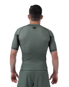 Alta calidad Anti-UV Jiu Jitsu Rashguard personalizado BJJ No Gi camisa de compresión de manga corta transpirable tela elástica Fightwear - Product Image 4