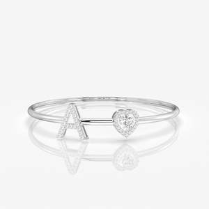 สร้อยข้อมือเพชรโมอิสเงินสเตอร์ลิงสุดหรูและมีสไตล์ - Product Image 3