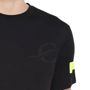 Mejor precio directo al por mayor Pakistán fabricante hombres algodón camiseta Color sólido último diseño tejido de punto peso 220 gramos - Product Image 5