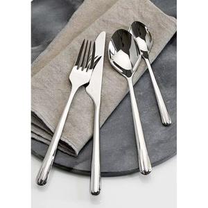 Juego de 5 cubiertos de acero inoxidable, cuchara, cuchillo, tenedor, chapado en oro, utilizado en utensilios de cocina, mesa, café, hogar, manijas de Metal blanco - Product Image 3