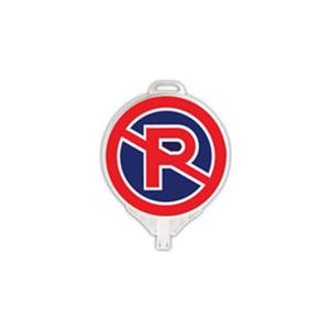 Letrero Redondo de PVC Resistente a la Intemperie, Ligero y Duradero para Impresión de Logotipo Personalizado - Modelo 28cm 120A con Asa Blanca - Product Image 1