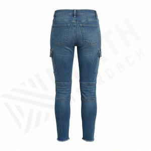 <b>Women's</b> High Waist Wholesale Breathable Gothic Straight Design Stretchy <b>Baggy</b> <b>Jeans</b> Customized Color Pattern Washed Styles - Product Image 2