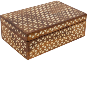 Auténtico joyero de latón hueso antiguo con herrajes metálicos, disponible a precios al por mayor para coleccionistas. - Product Image 4