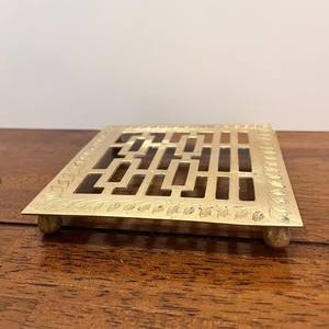 Salvamanteles decorativo Vintage de alta calidad para olla caliente y sartenes soporte de maceta de latón macizo para cocina y sala de estar - Product Image 4