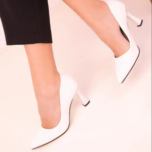 รองเท้าส้นเข็มแบบคลาสสิกสำหรับผู้หญิง ส้นสูง 9 ซม. หัวแหลม ประดับคริสตัล แบบสวม ไซส์ 36-40 ผลิตในตุรกี - Product Image 1