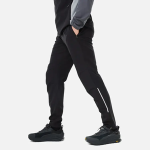 Conjunto de Pantalón y Chaqueta Cortavientos de Poliéster Sólido Informal con Capucha para Hombre, Diseño Personalizado de Moda, Cierre Completo de Cremallera, Nailon - Product Image 4