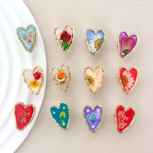 Colorful Heart With Flower Resin Knob For Cabinets Drawers And Doors Cute Decorative Handle For <b>Kids</b> Room And Stylish Home Decor - Product Image 6